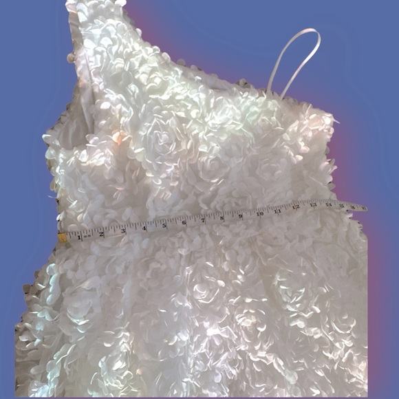 Alisa & Leo 3D Floral One-Shoulder Dress Girls 12Y NWT - Picture 7 of 11